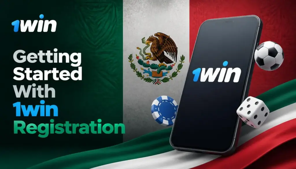 Ilustración de registro en 1win para México: intro