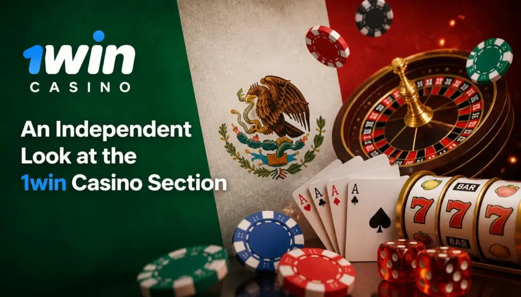 Ilustración de casino 1win para México: intro