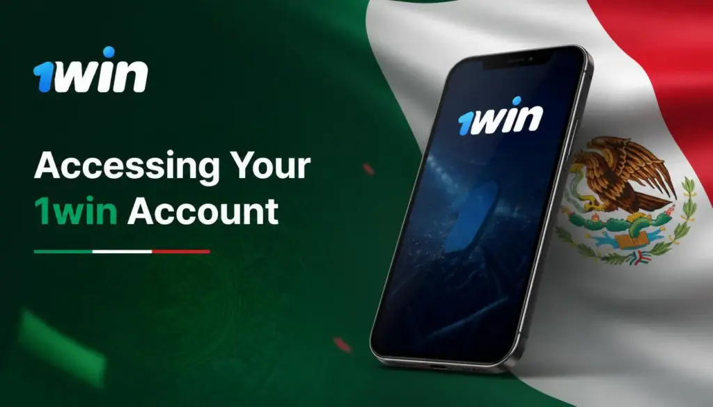 Ilustración de acceso a la cuenta 1win para México: intro